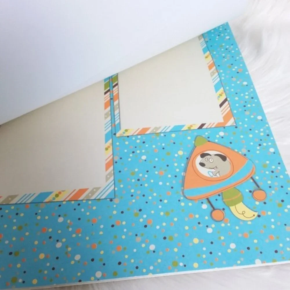 Scrapbook & Frame A Name Papers 12 x 12